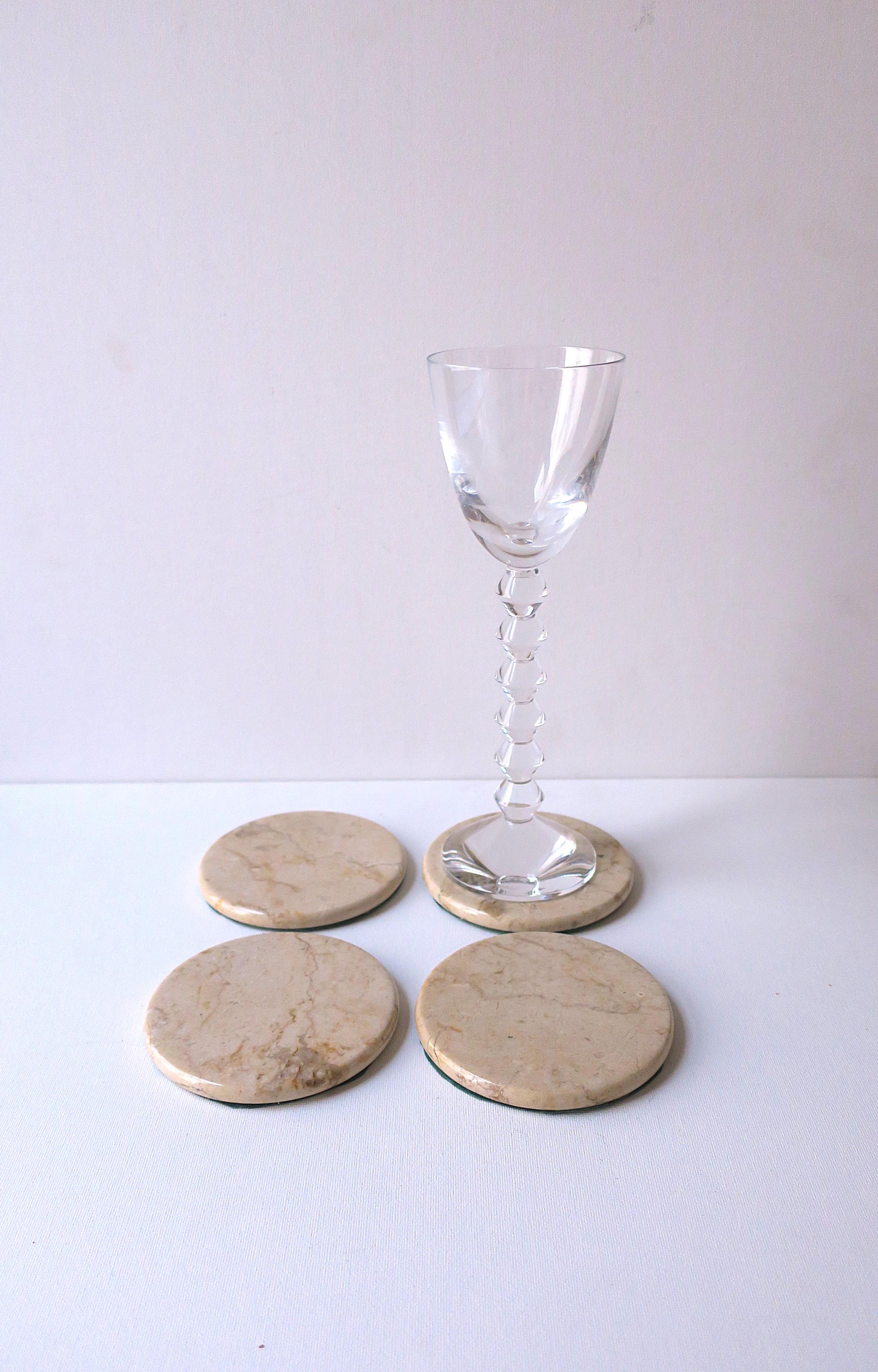 Post-Modern Postmodern Marble Coasters, circa '80s For Sale