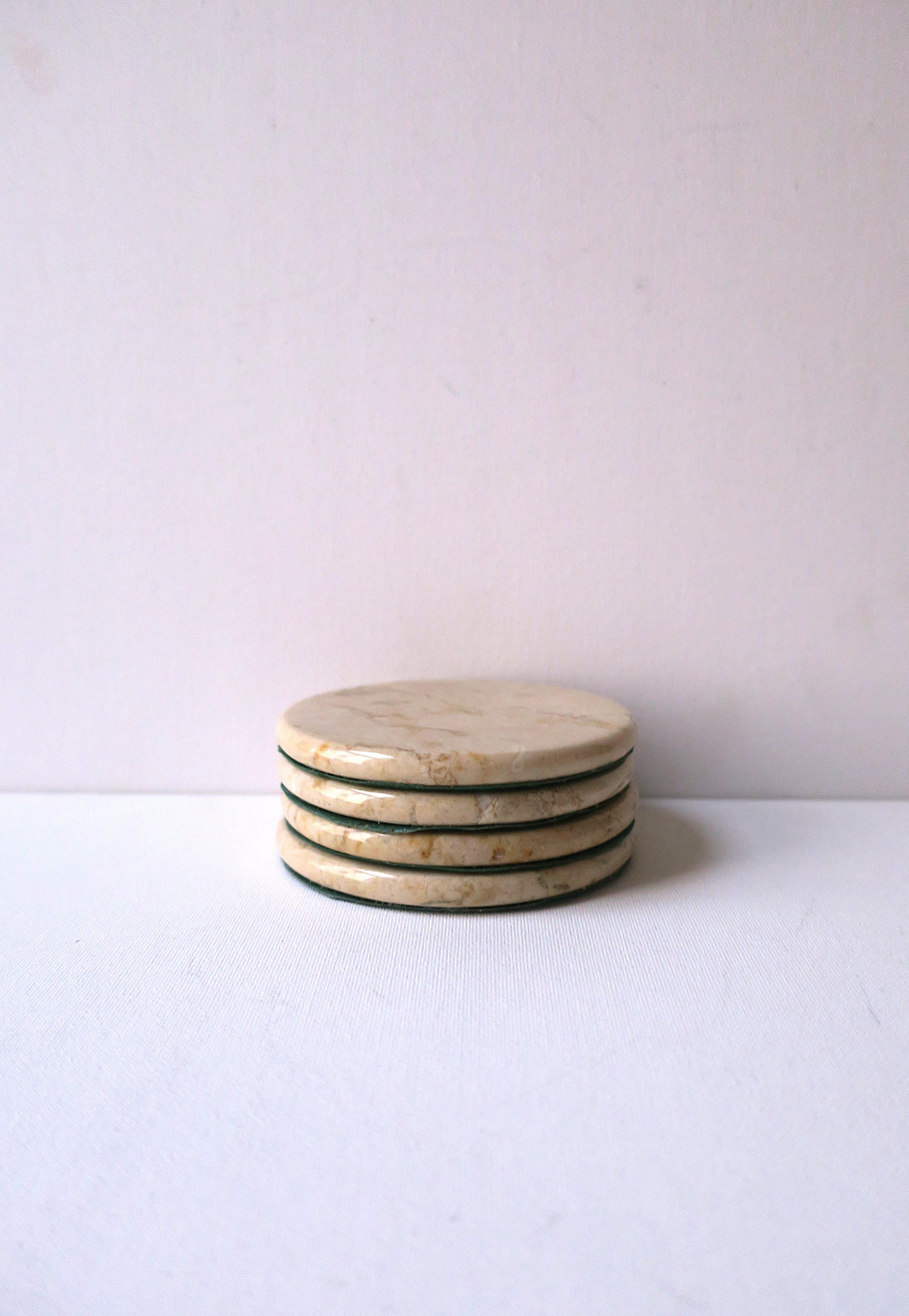 Postmodern Marble Coasters, circa '80s For Sale 1