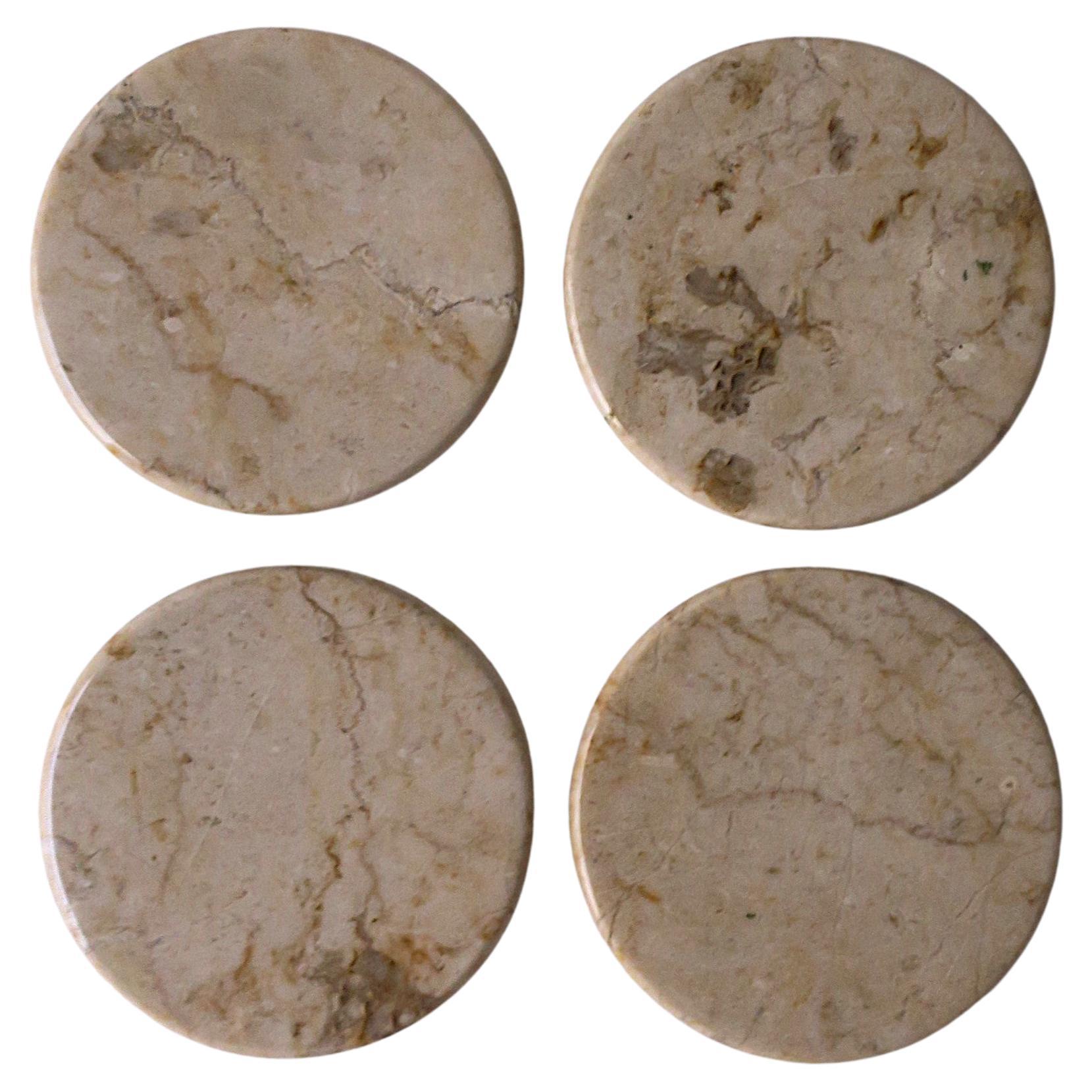 Postmodern Marble Coasters, circa '80s For Sale
