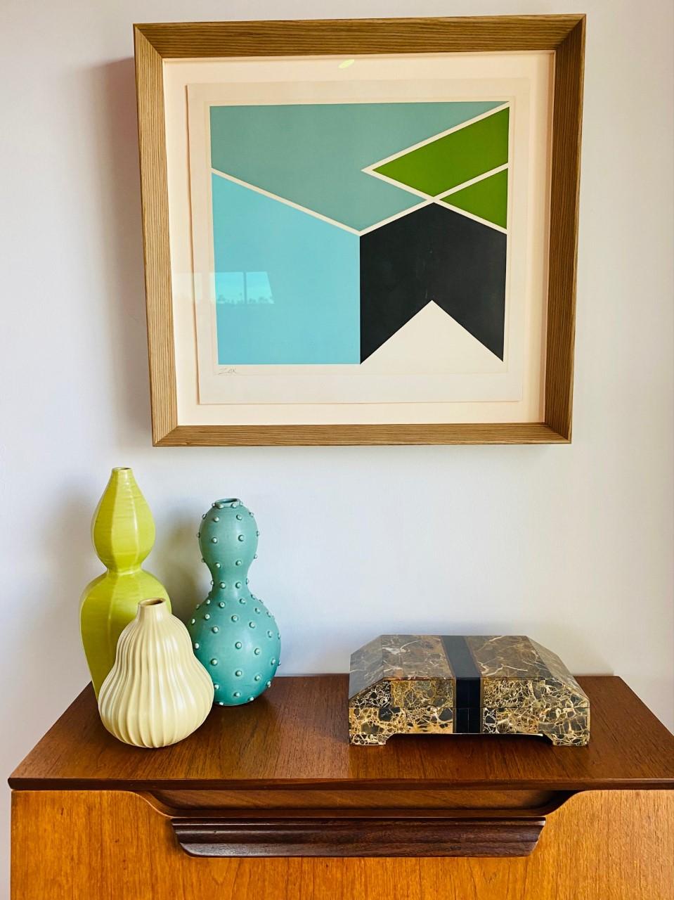American Postmodern Marble Travertine Jewelry Box by Maitland Smith