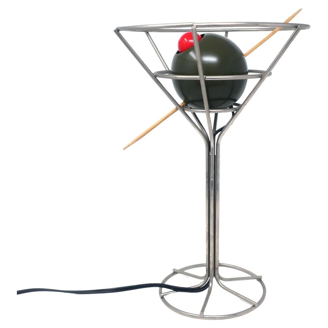 Pair of Postmodern Martini Lamps by David Krys