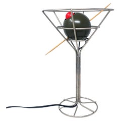 Pair of Postmodern Martini Lamps by David Krys