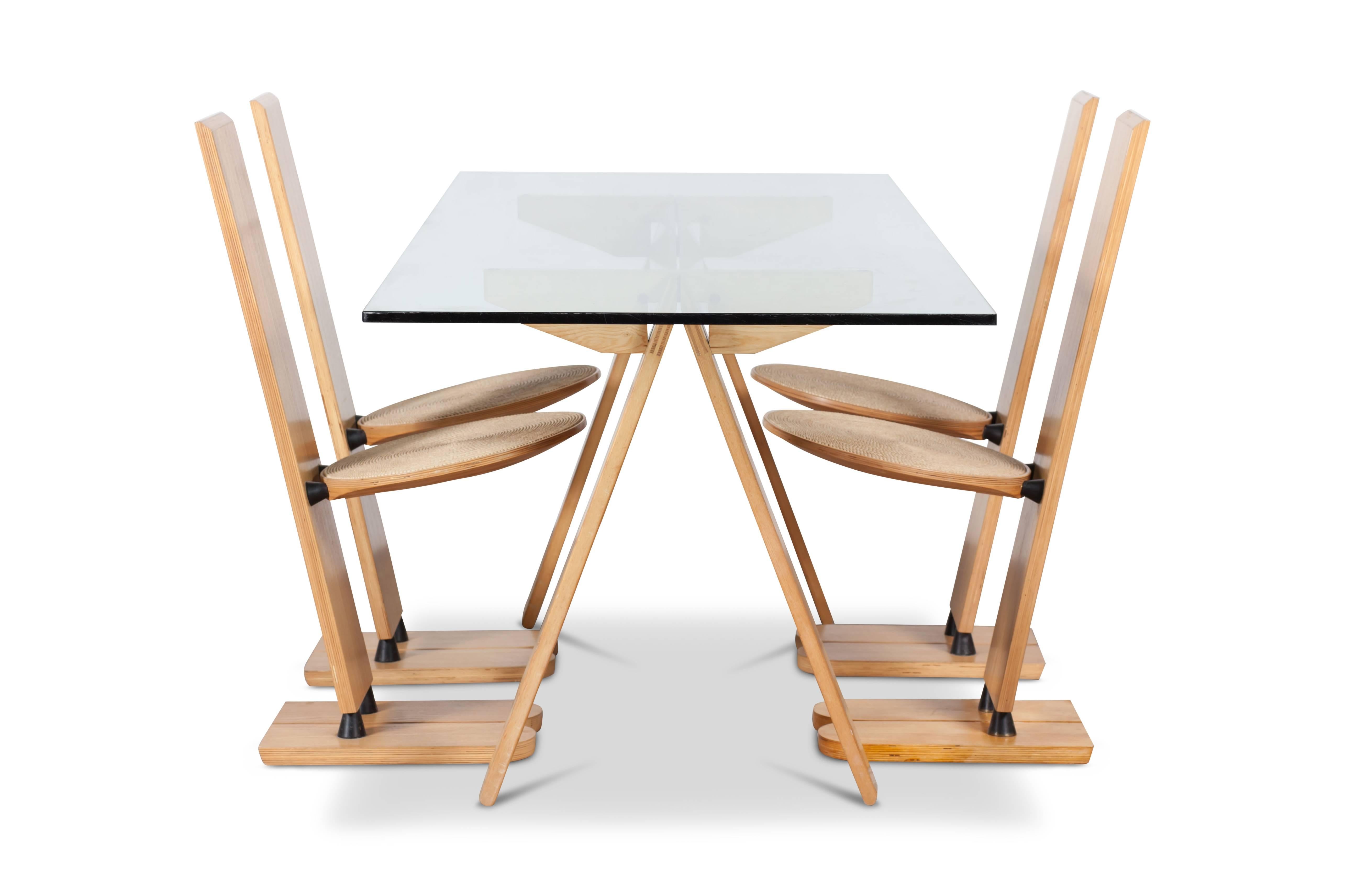 Late 20th Century Postmodern 'Martino' Dining Table by Gigi Sabadin for Emme, Italy, 1973 For Sale