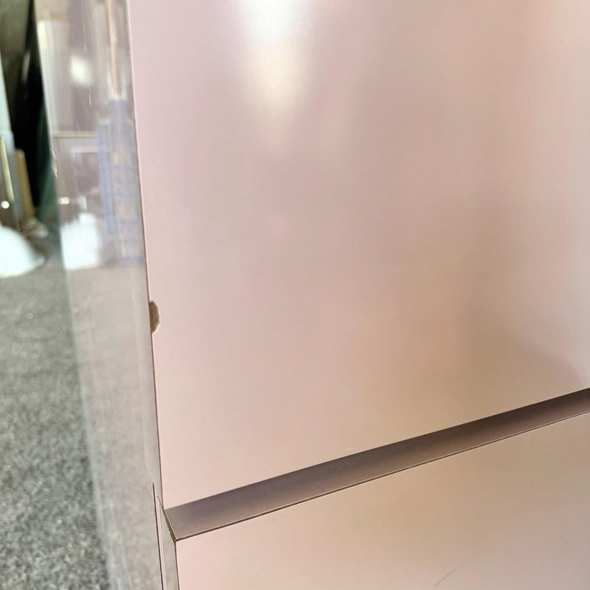 American Postmodern Mauve Lacquer Laminate Armoire For Sale