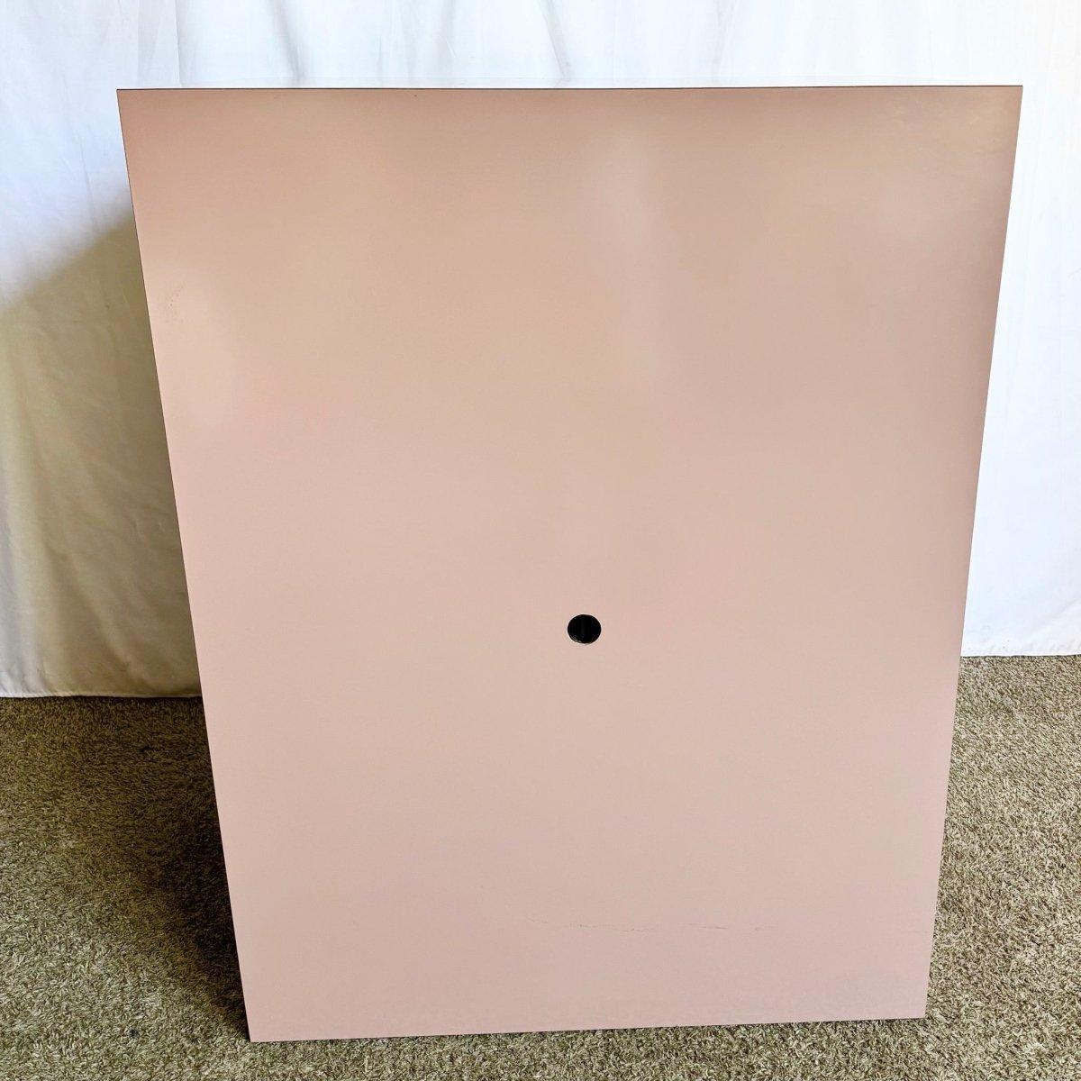 Wood Postmodern Mauve Lacquer Laminate Armoire For Sale