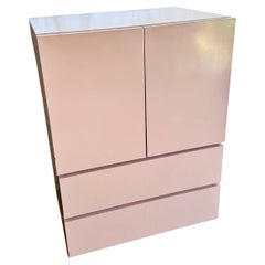Postmodern Mauve Lacquer Laminate Armoire