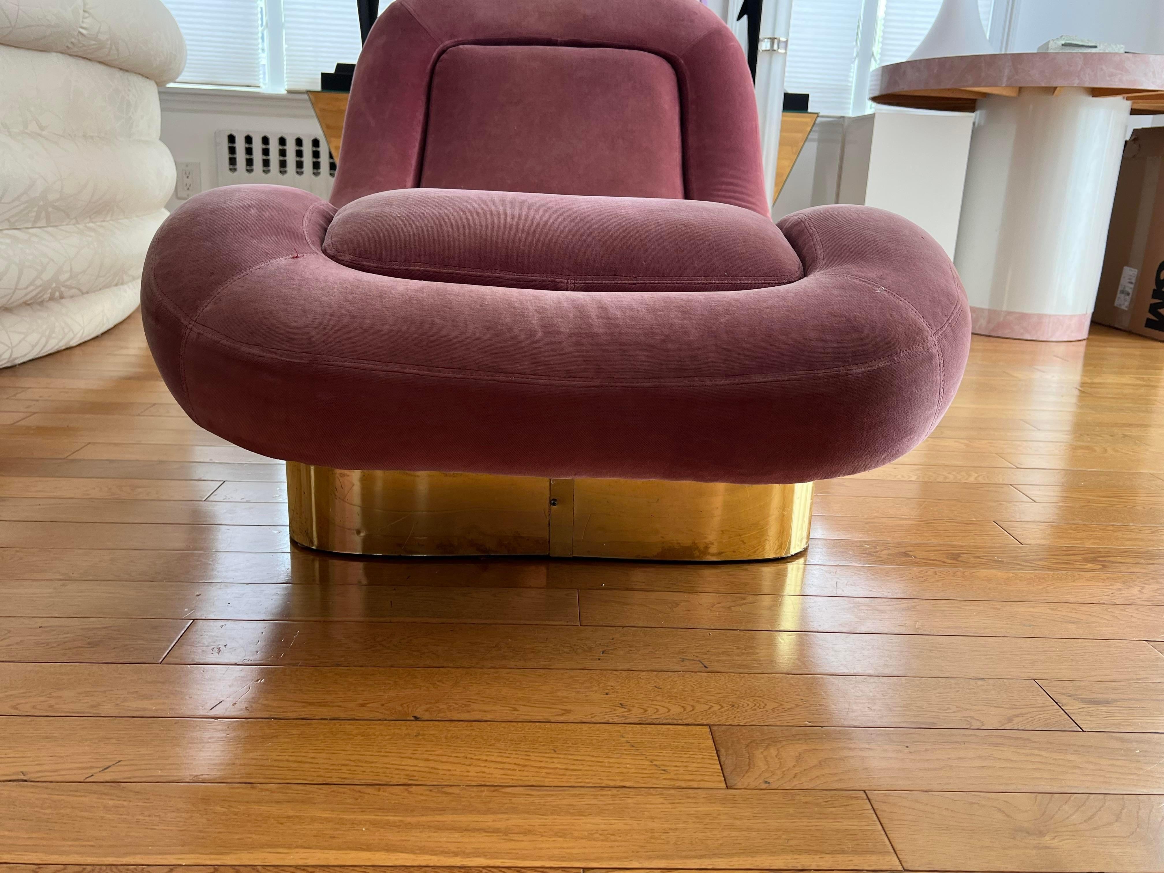 Postmodern Mauve Pink Floating Lounge Chair by Comfort Designs Inc Norteamericano en venta