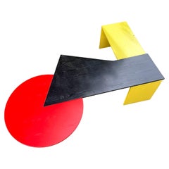 Postmodern Memphis Design Interlubke Writing Desk, Home Office, Germany 1980s