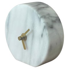 Reloj de Sobremesa de Mármol Macizo de la Era Postmoderna / Memphis