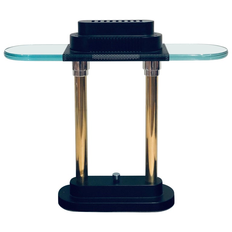 Postmodern Memphis Era Table Desk Lamp, Sonneman Desk Lamp