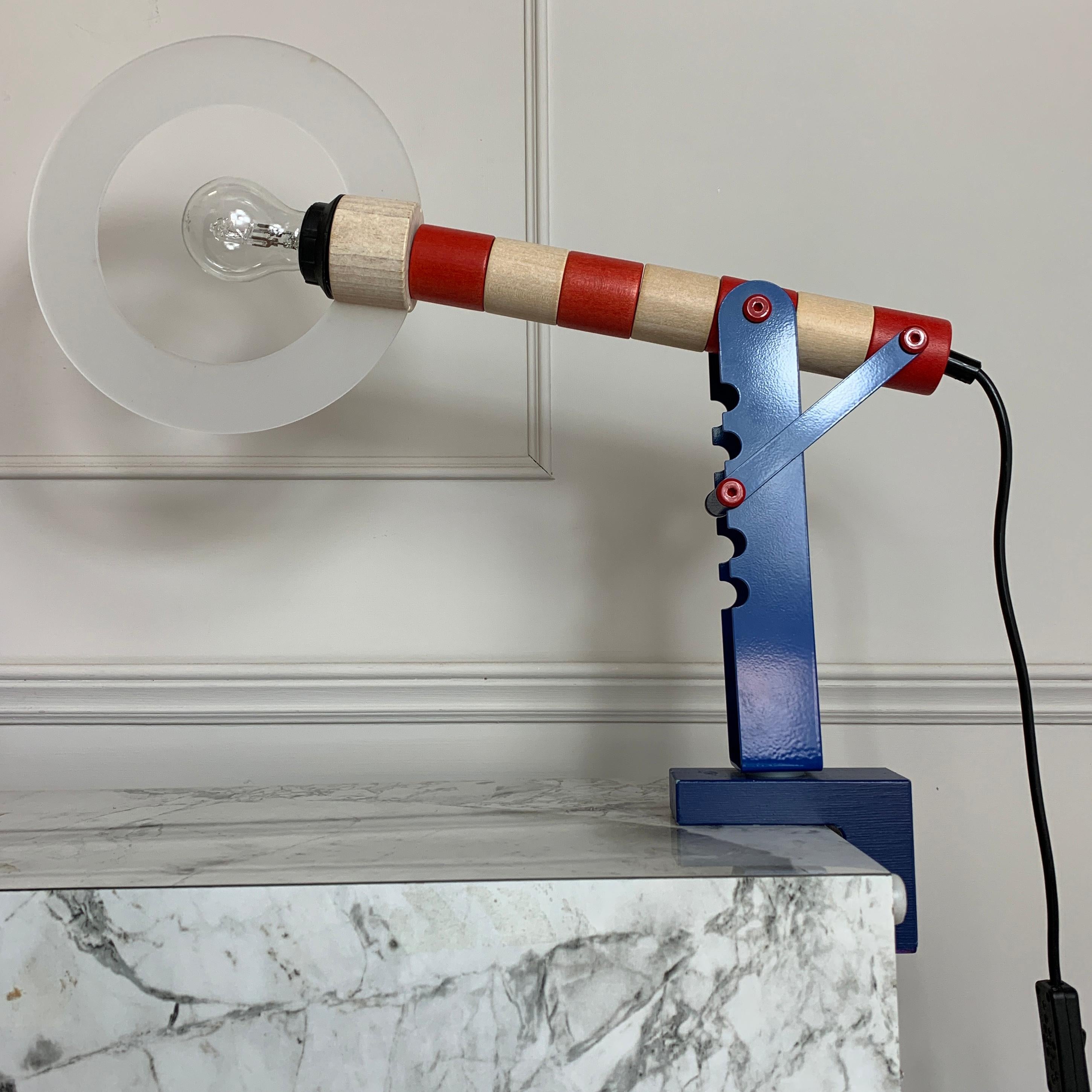 Postmodern Memphis 'Haba' Table Lamp, 1980s In Good Condition In Hastings, GB