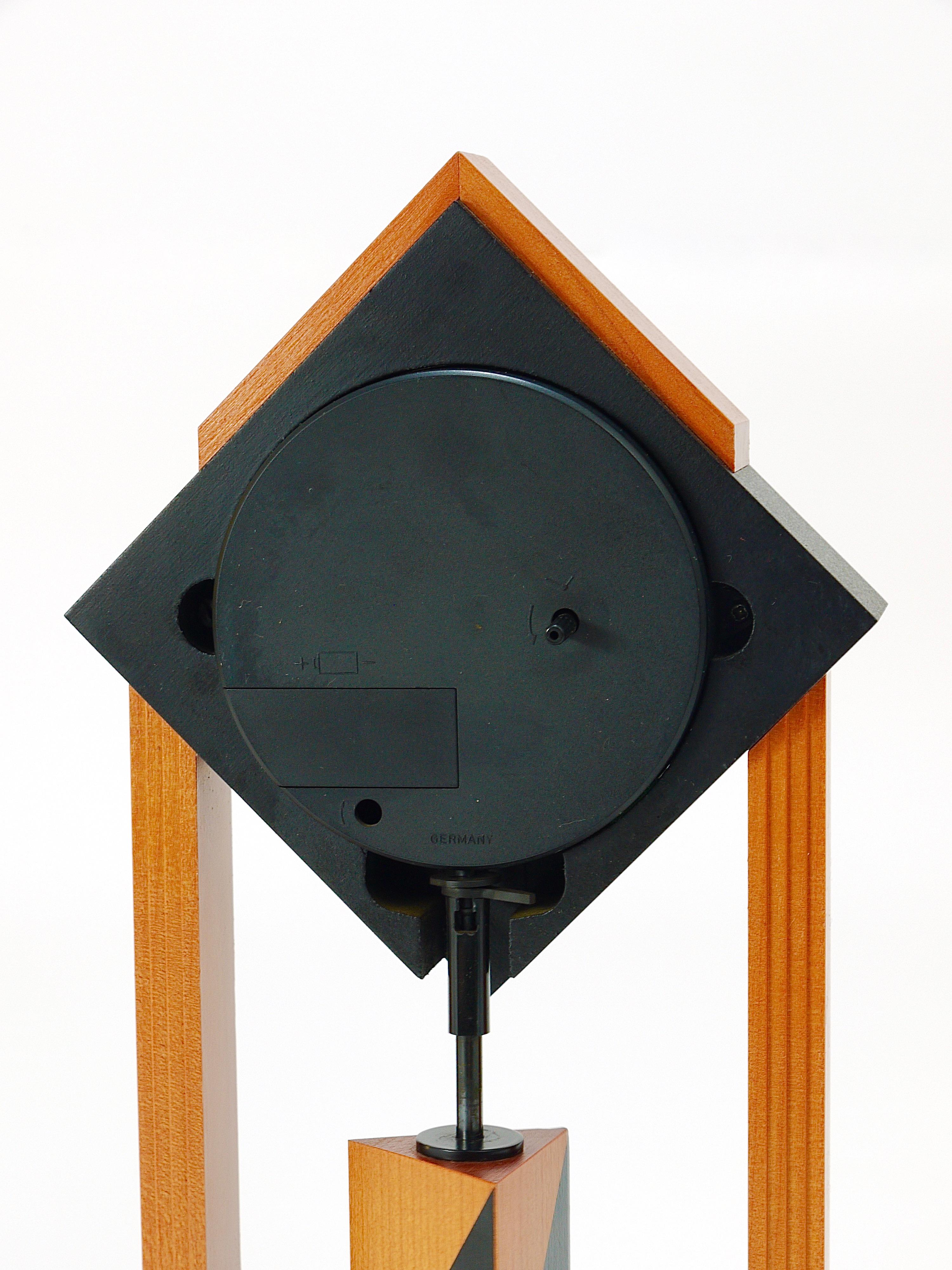 Pendule de table torsion postmoderne de style Memphis Milano par Kundo, Allemagne en vente 4