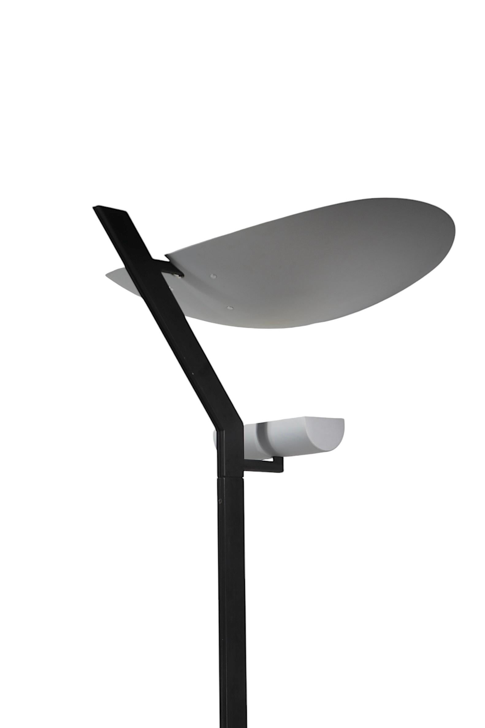 Postmodern Memphis School Zen Floor Lamp by Gismondi for Artimede Made in Italy For Sale 11