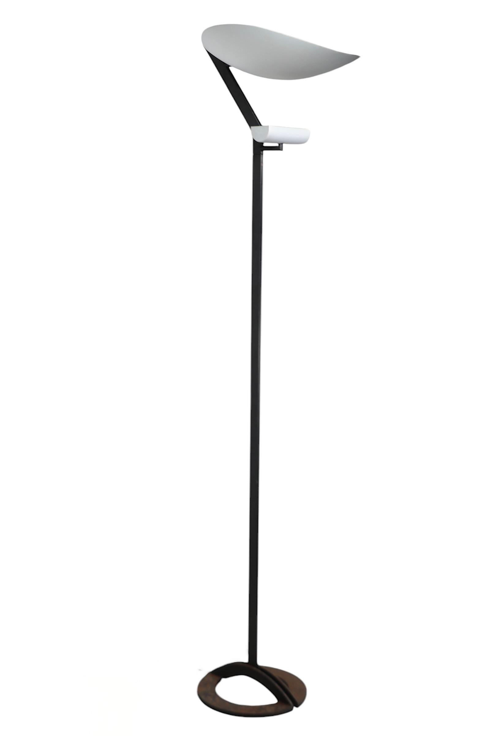 Postmodern Memphis School Zen Floor Lamp by Gismondi for Artimede Made in Italy For Sale 12