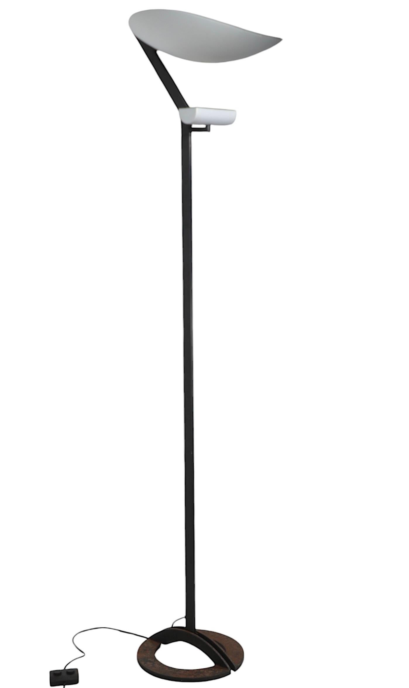 Post-Modern Postmodern Memphis School Zen Floor Lamp by Gismondi for Artimede Made in Italy For Sale