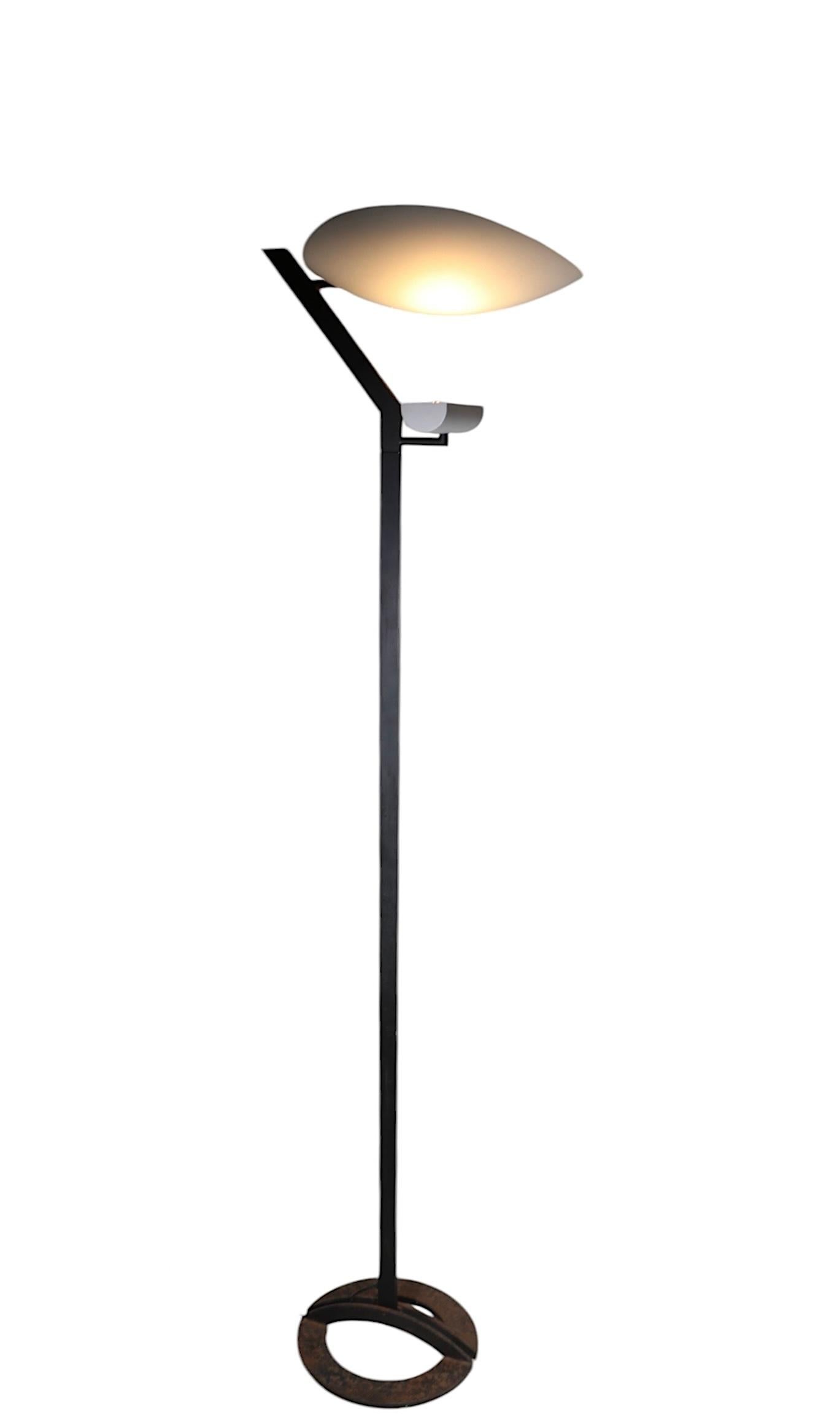 20th Century Postmodern Memphis School Zen Floor Lamp by Gismondi for Artimede Made in Italy For Sale