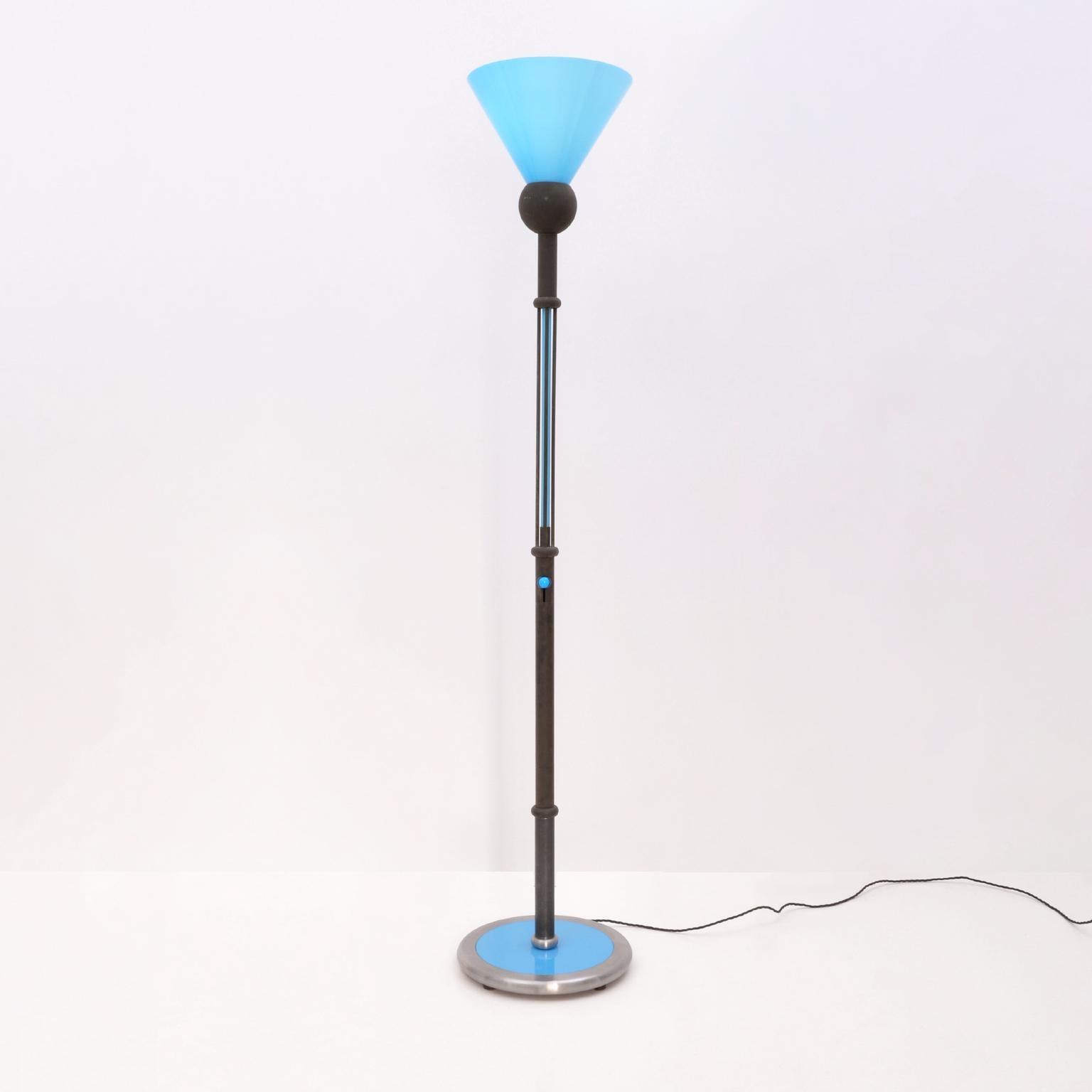 baby blue floor lamp