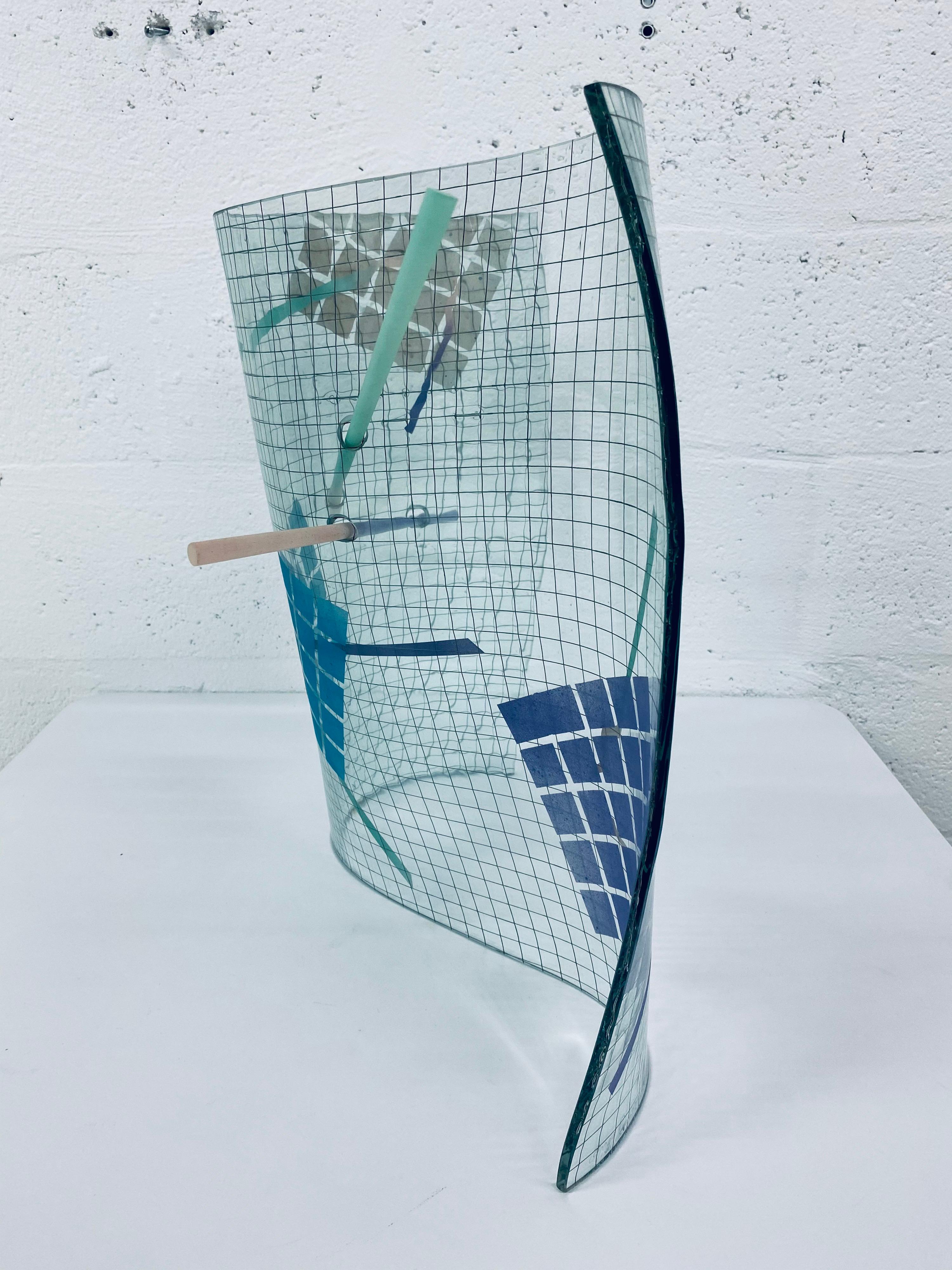 Postmodern Memphis Style Glass Sculpture by Runstadler Studios # 6/25, 1989 4