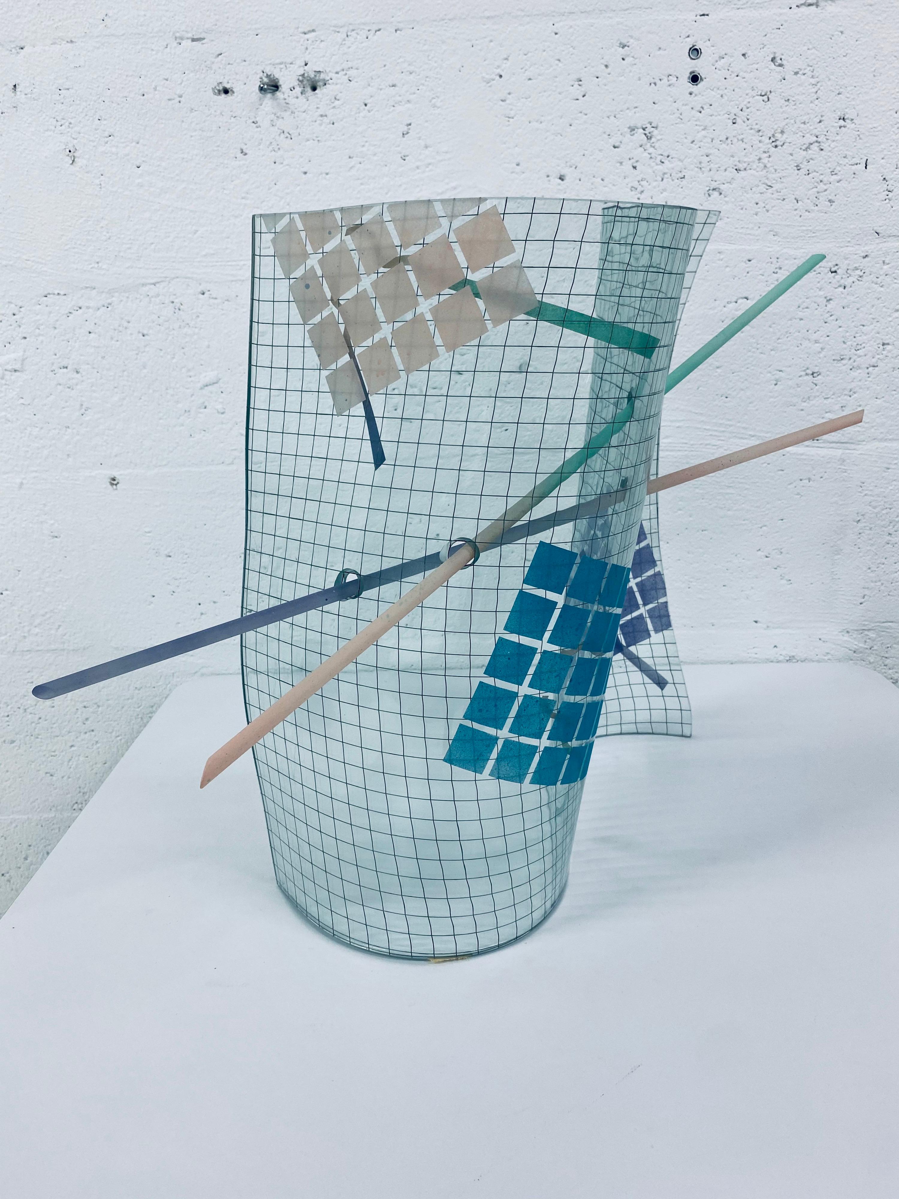 Postmodern Memphis Style Glass Sculpture by Runstadler Studios # 6/25, 1989 2