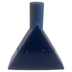 Postmodern Memphis Style Glazed Ceramic Vase by Jonathan Adler