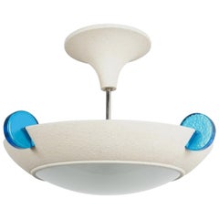 Postmodern Memphis Style Semi Flush Mount or Chandelier, Italy