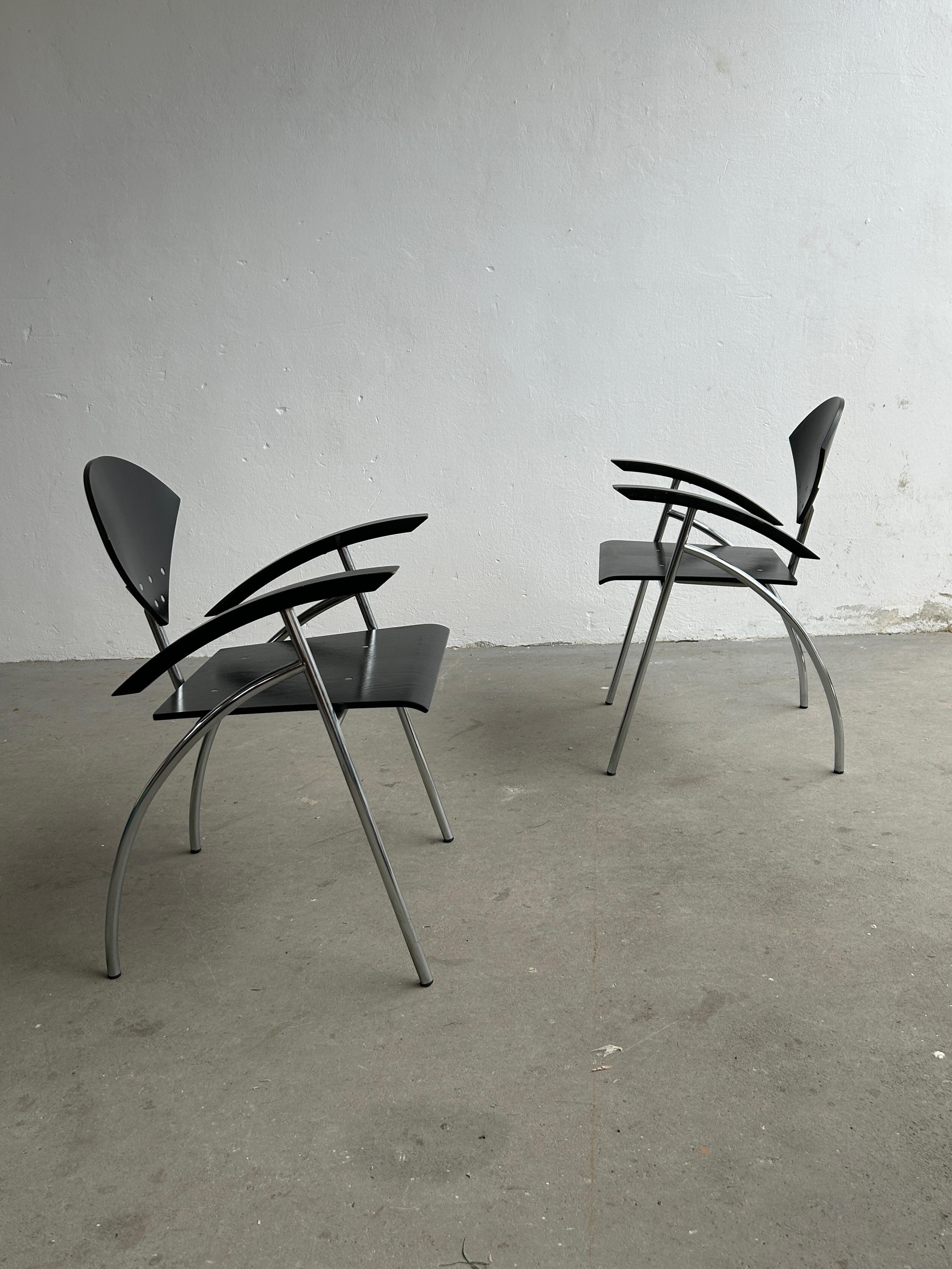 Post-Modern Postmodern Memphis Style Vintage Dining Chairs by Stol Kamnik, 1990s