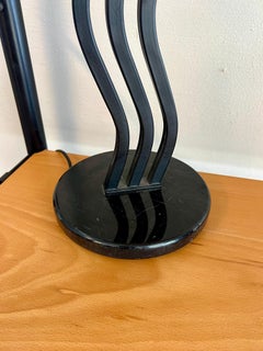 Postmodern Memphis Style Wavy Squiggle Table Lamp