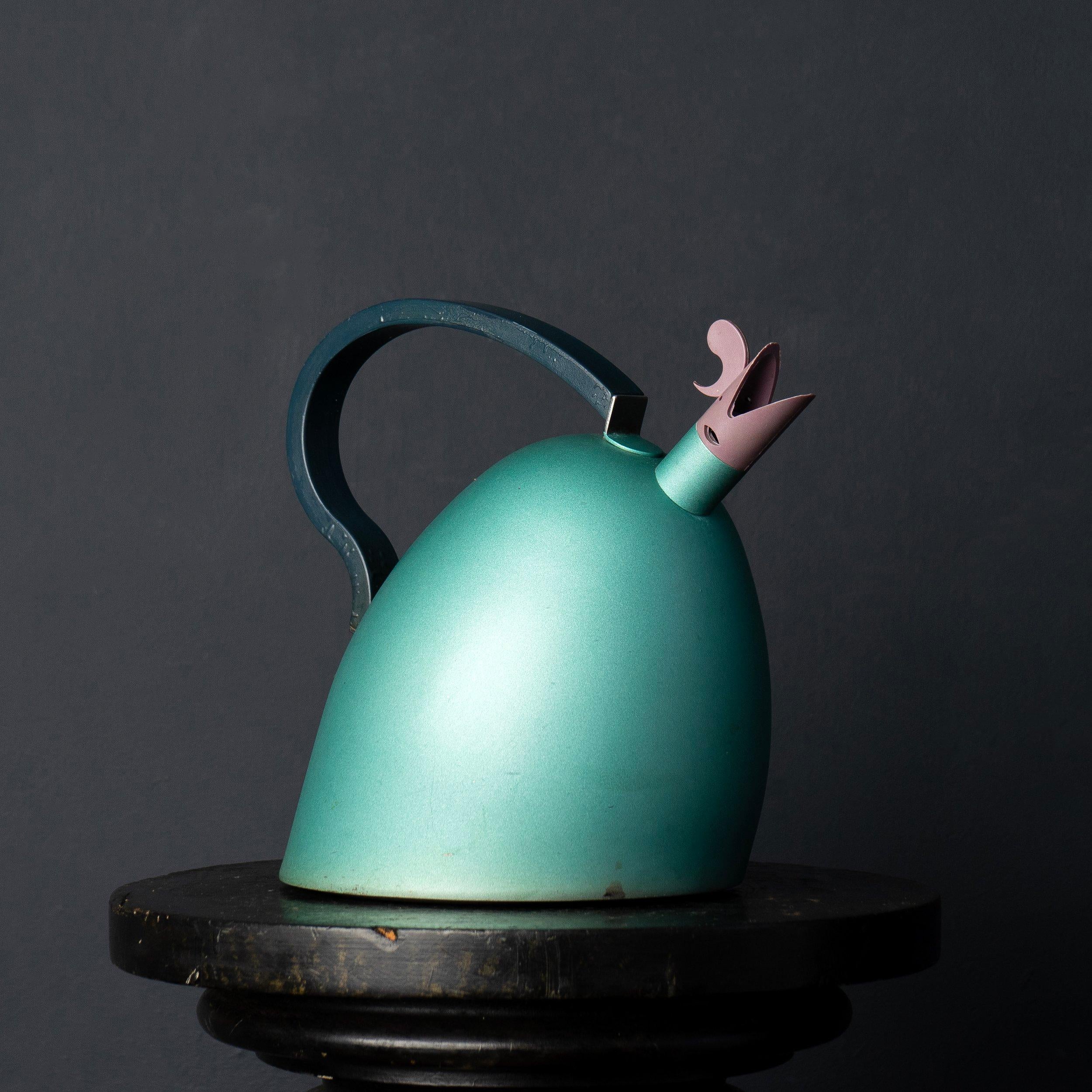 Postmodern Memphis Style Whistling Kettle by Maurizio Duranti for Barazzoni In Good Condition In Bristol, GB