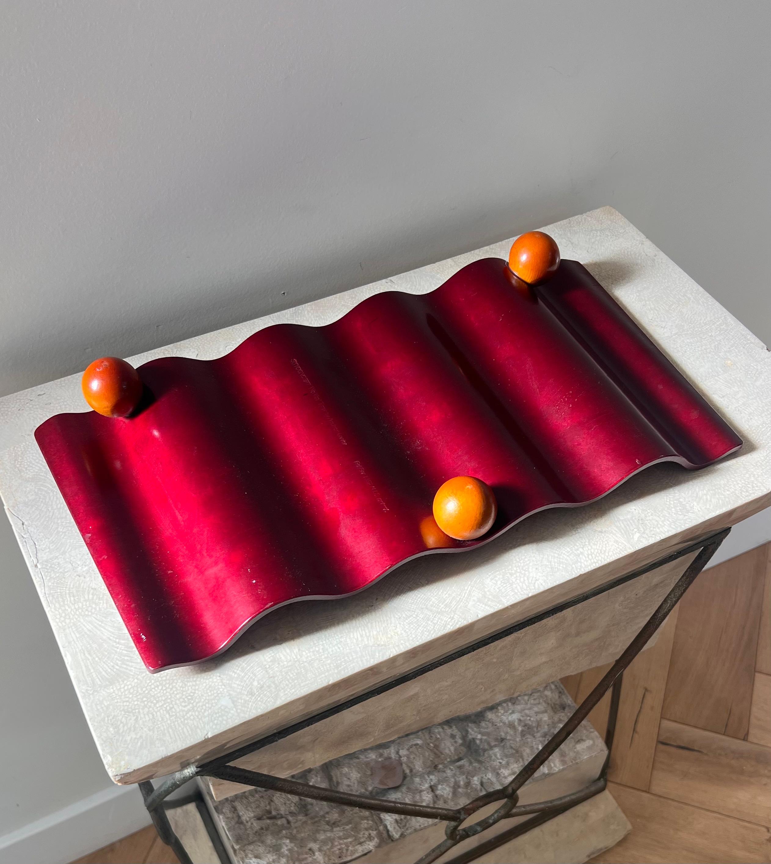 Postmodern Memphis style wine rack, 1992 For Sale 8