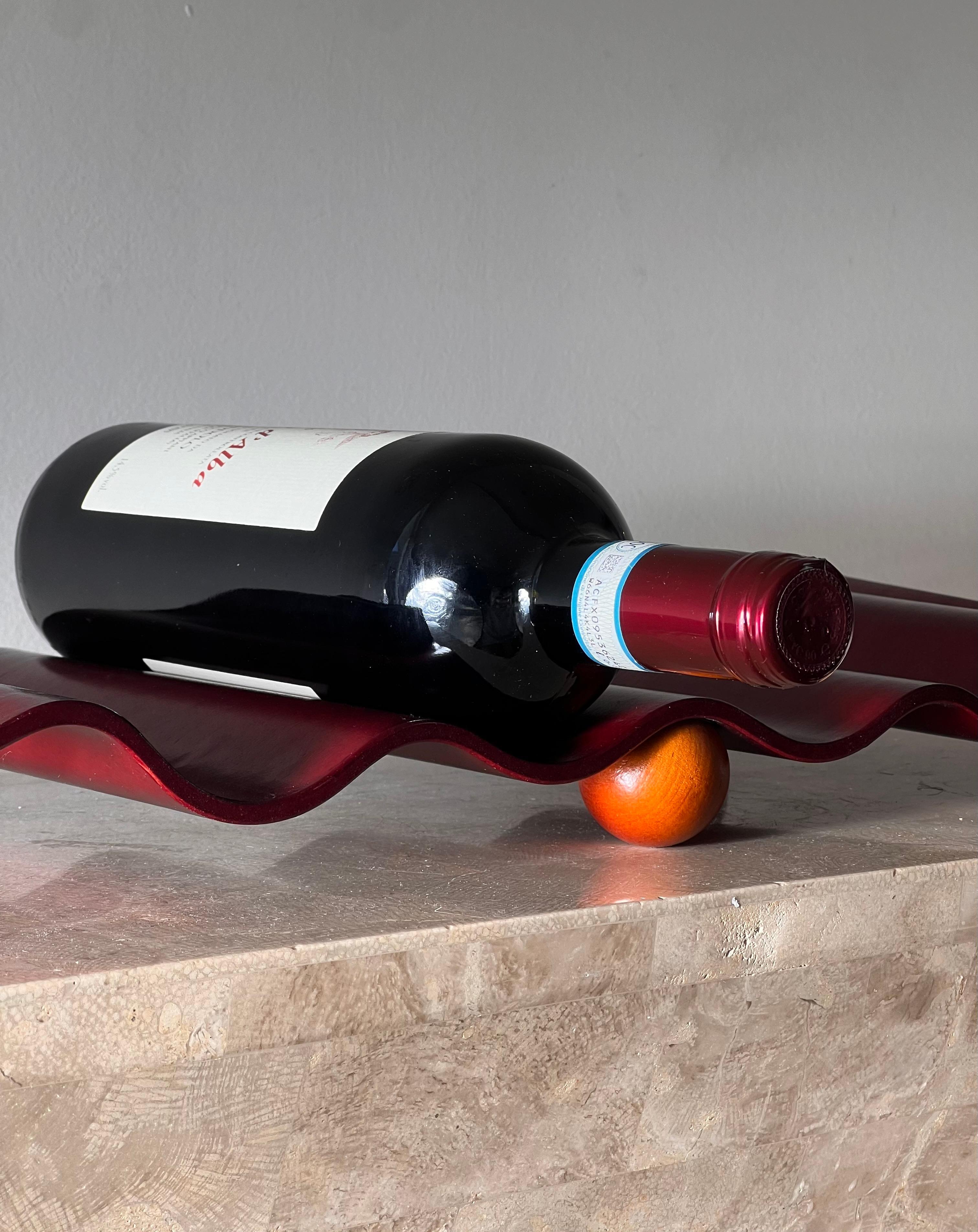 20th Century Postmodern Memphis style wine rack, 1992 For Sale
