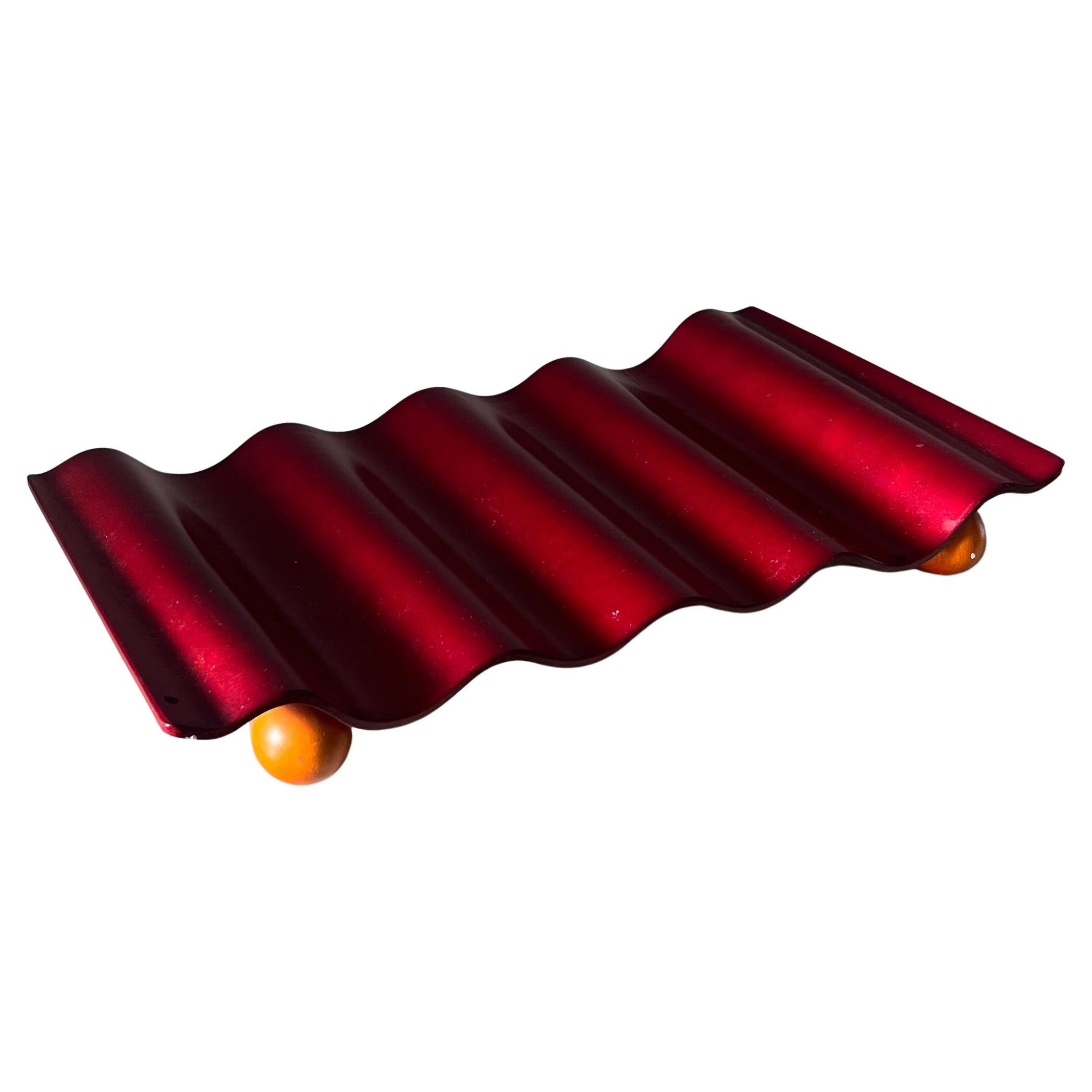 Postmodern Memphis style wine rack, 1992 For Sale