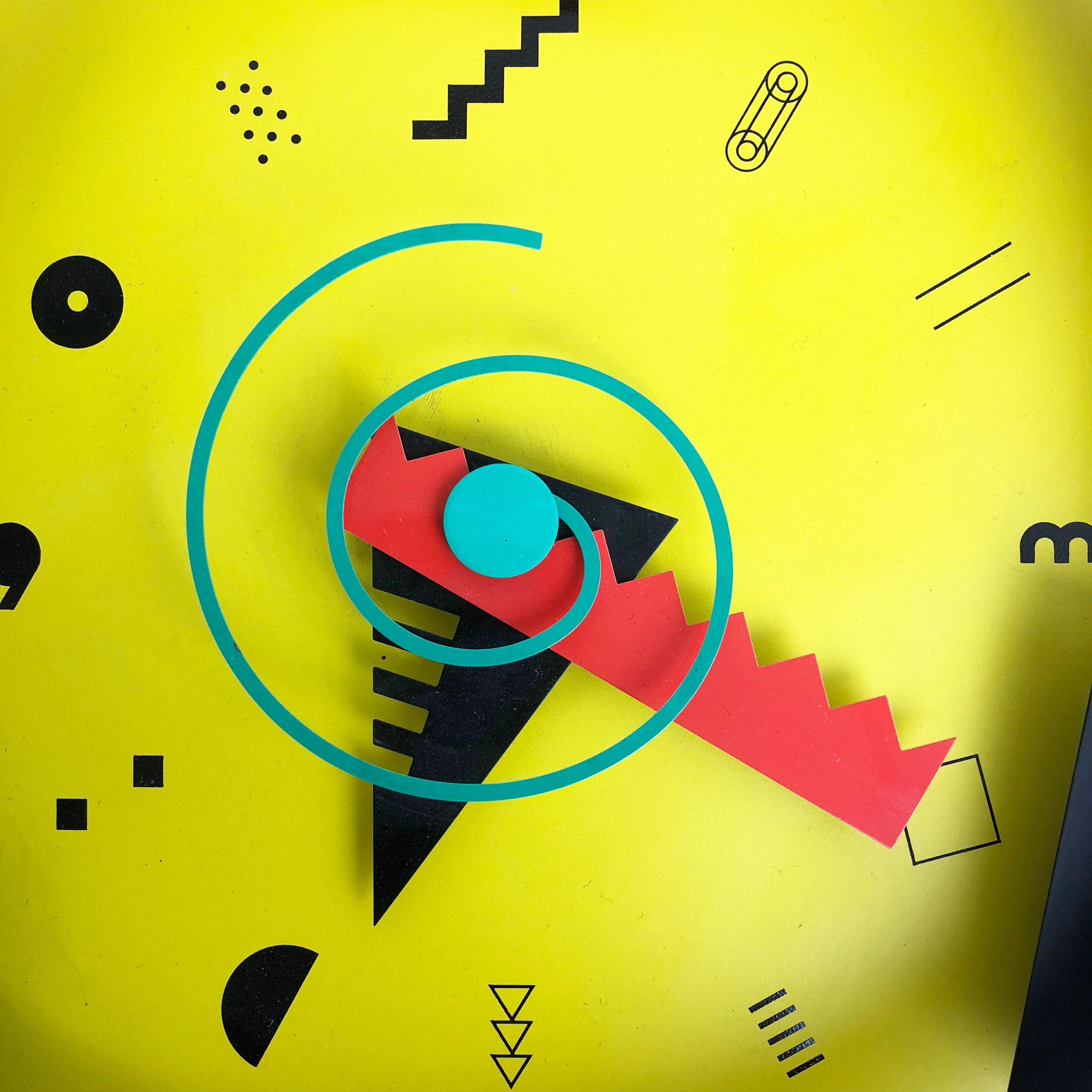 Postmodern Memphis Wall Clock 