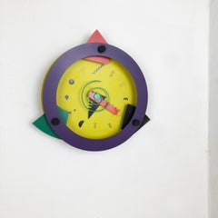 Postmodern Memphis Wall Clock "Paradise", Shohei Mihara x Wakita, Japan, 1980s