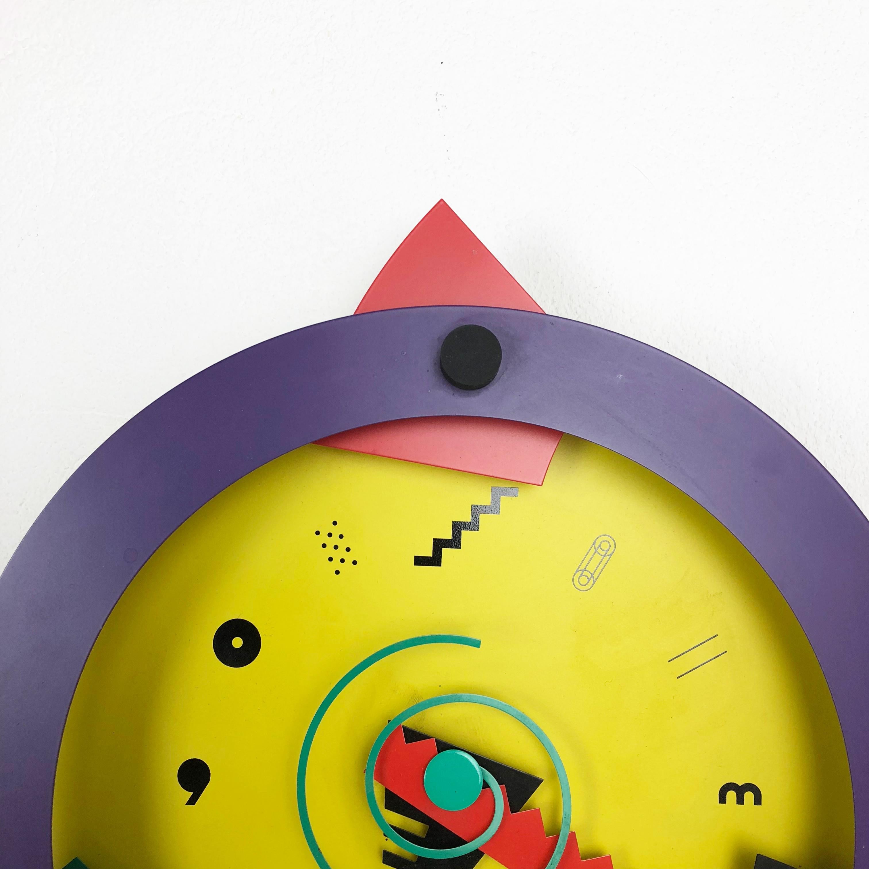 Postmodern Memphis Wall Clock 