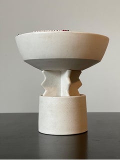 Postmodern Memphis Wine Glass Goblet Sculpture by Donn Hedman 1992