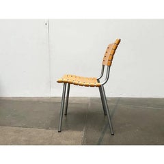 Postmodern Metal and Wood Chair by Ruud Jan Kokke for Harvink, 1990s