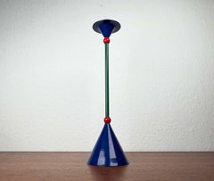 Postmodern Metal Candleholder, 1980s