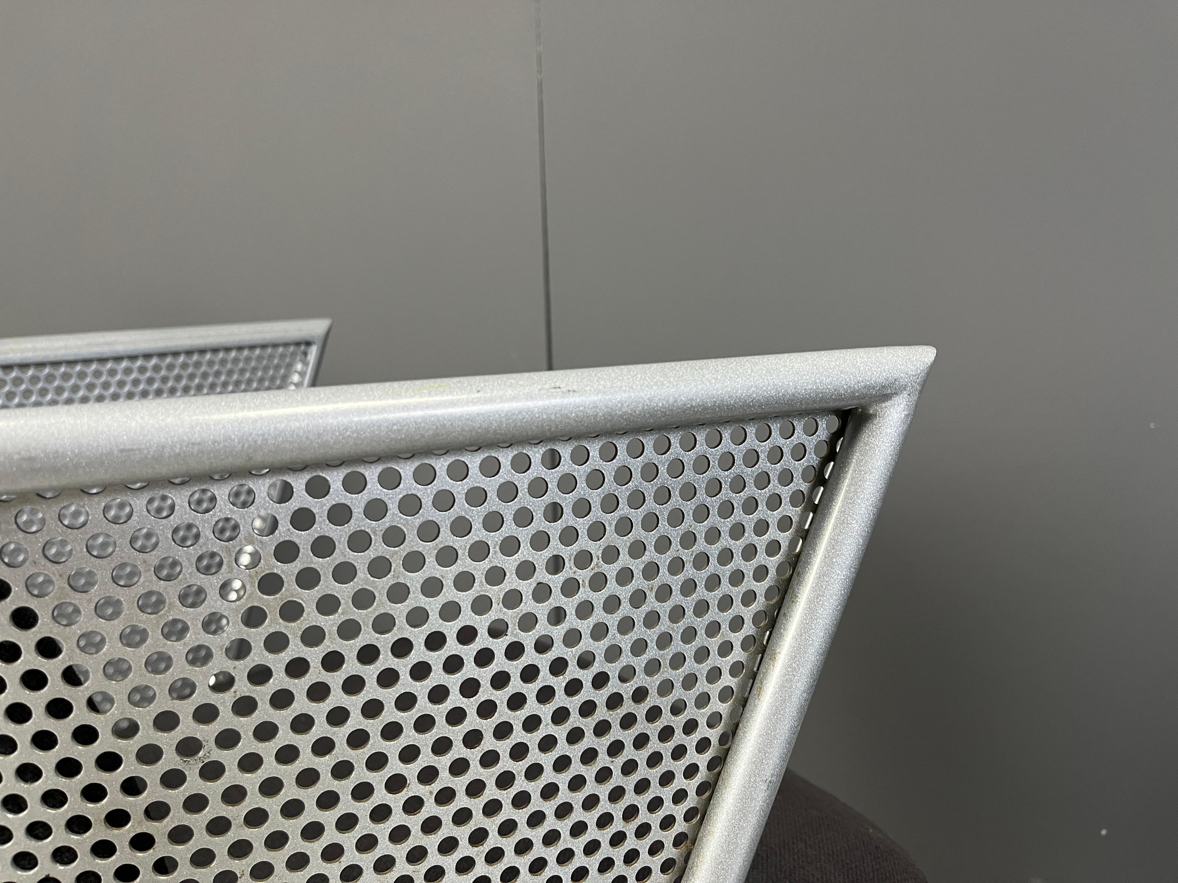 Postmodern metal dining chairs, 1980s For Sale 4