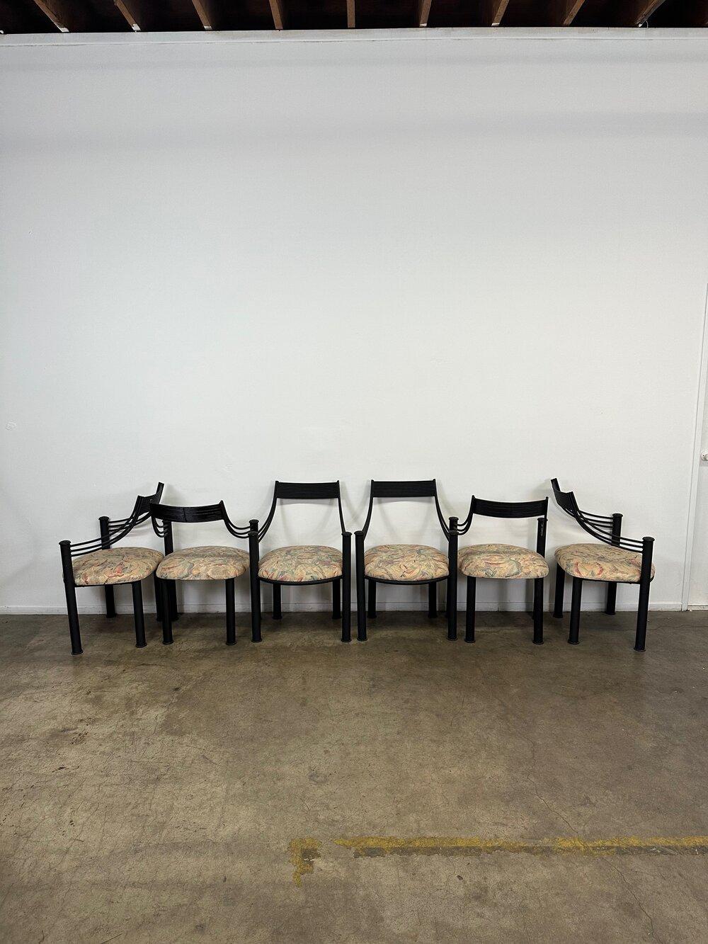 Postmodern Metal Rope Dining Chairs, Set of 6 2