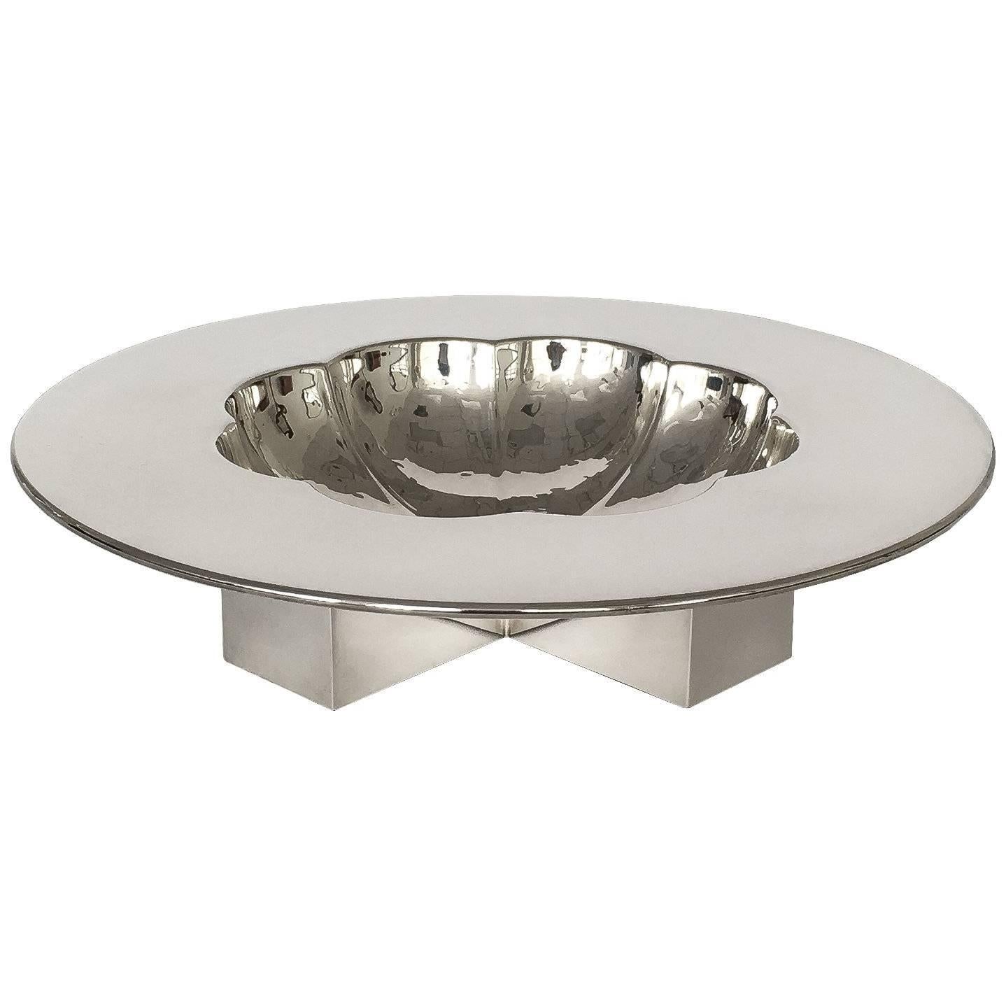 Postmodern Michael Graves Silver Plate Bowl for Swid Powell