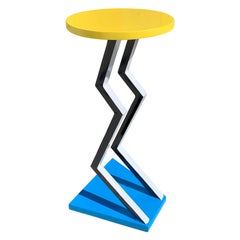 Postmodern Michele De Lucci Style Pedestal Table