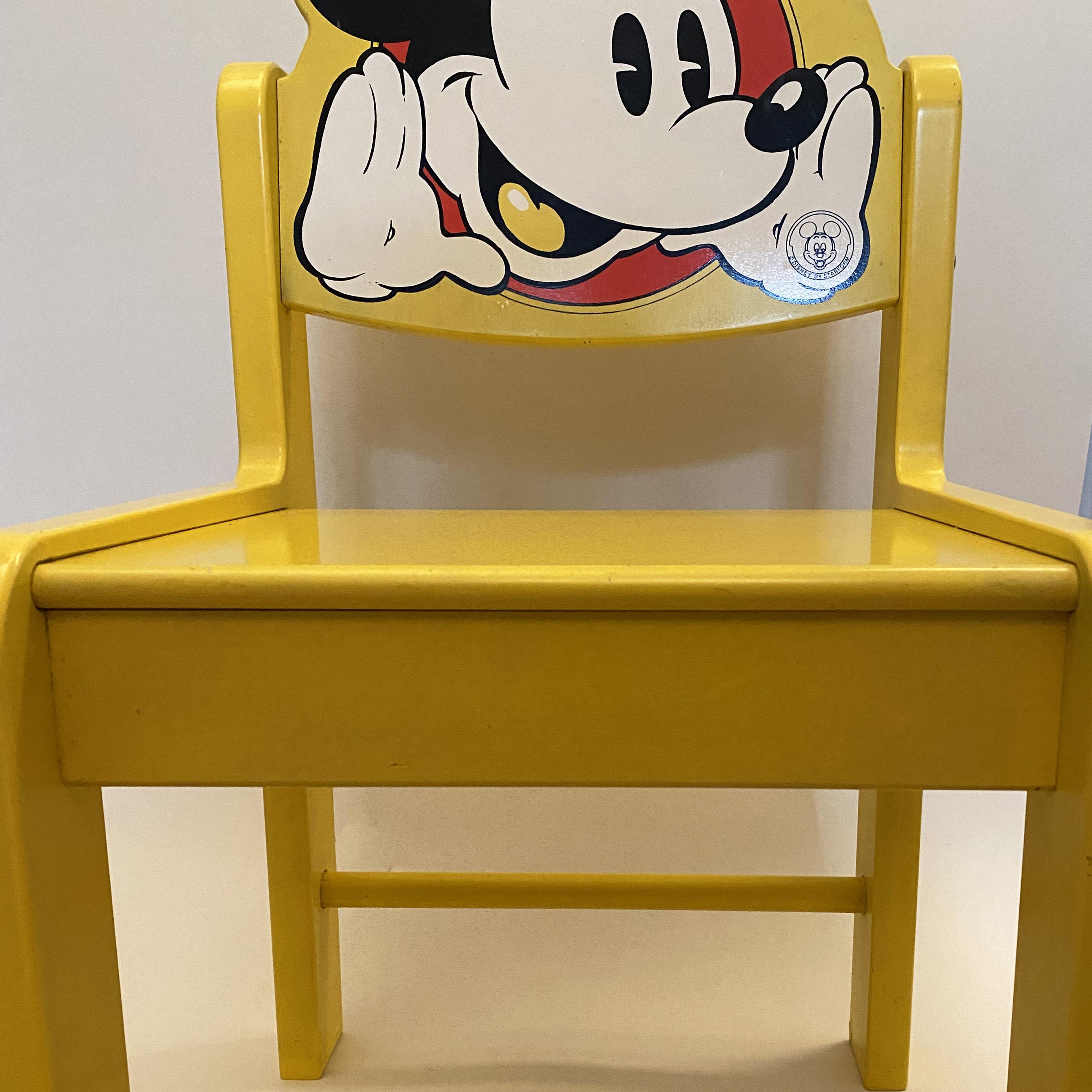 French Postmodern Mickey Chair by Pierre Colleu for Starform and Disney, France 1980s.