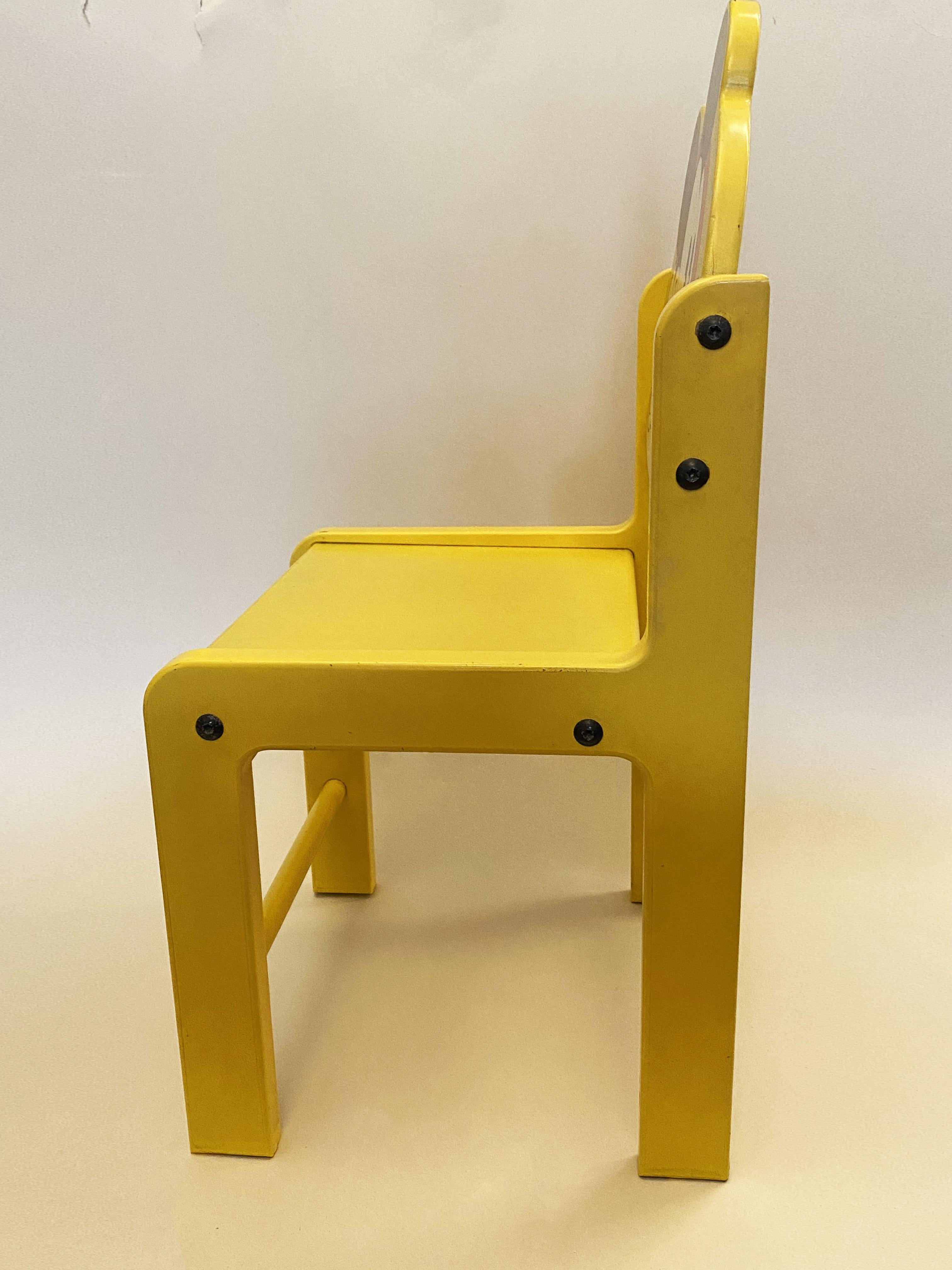 Wood Postmodern Mickey Chair by Pierre Colleu for Starform and Disney, France 1980s.