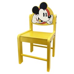 Vintage Postmodern Mickey Chair by Pierre Colleu for Starform and Disney, France 1980s.