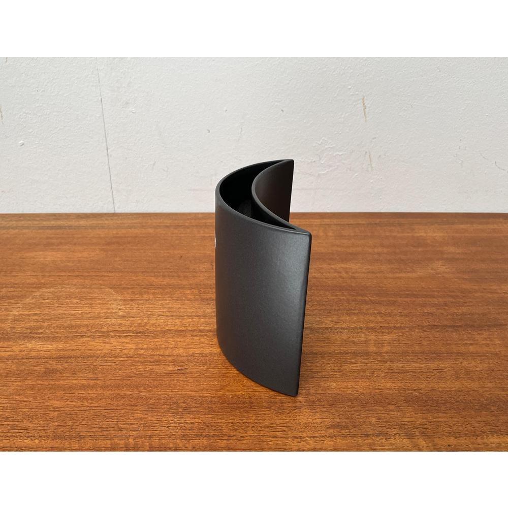 20th Century Postmodern Minimalist Ceramic Crescent Vase from Asa Selection, 1980s For Sale