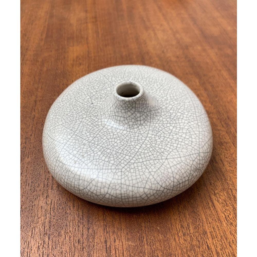 Postmodern Minimalist Ceramic Vase in Organic Shape from Asa Selection, 1980s For Sale 2