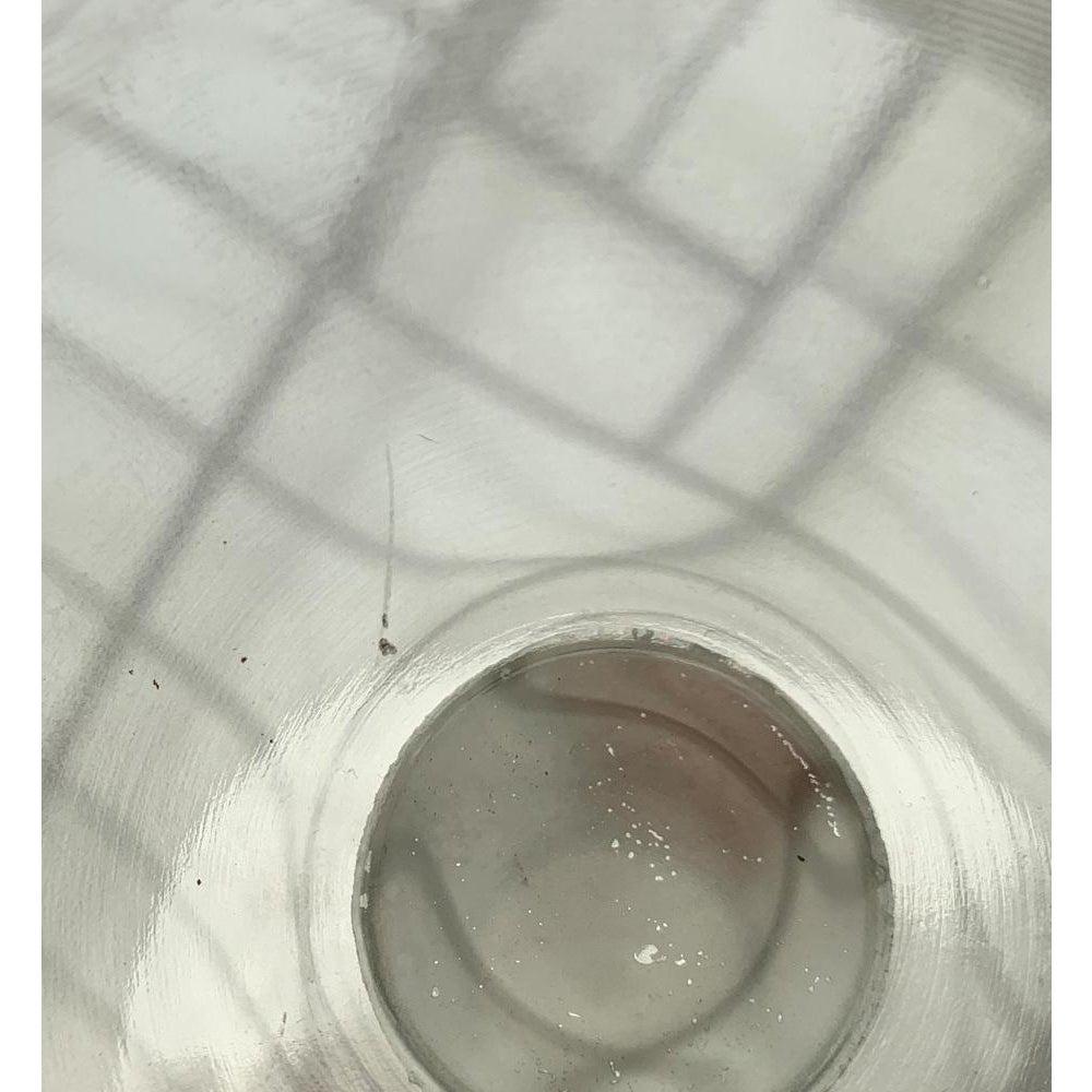 Plato de cristal minimalista postmoderno para tartas, años 80 en venta 6