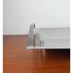 Postmodern Minimalist Metal Fruit Bowl, 1980s