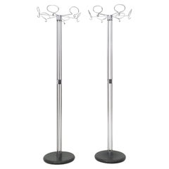Postmodern Minimalist Plated Metal Coat Rack by Valenti, Italy