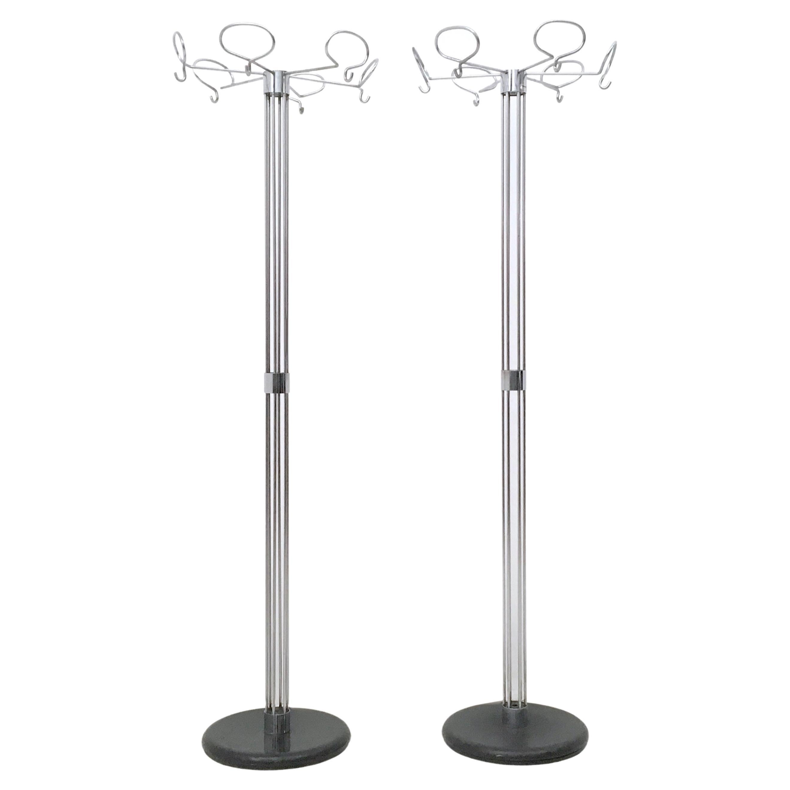 Wooden Revolving Coat Rack with Floral Motifs, Italy, 1970s at 1stDibs